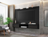 Manhattan Comfort Liberty Mid-Century Modern Floating Entertainment Center Black 235BMC8