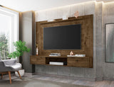 Manhattan Comfort Liberty Mid-Century Modern Floating Entertainment Center Rustic Brown 235BMC9