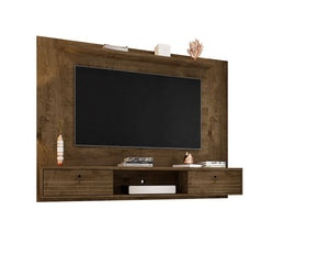 Manhattan Comfort Liberty Mid-Century Modern Floating Entertainment Center Rustic Brown 235BMC9
