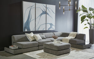 Sunpan Meditation Wall Art Triptych - Hand-Painted Monochromatic Design in Cool Blue Hues, Framed