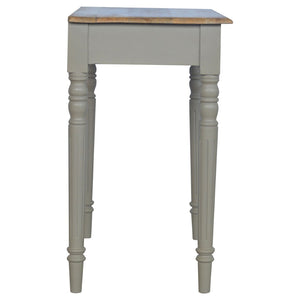 English Elm Solid Wood Handcrafted Writing Desk - Vintage French-Inspired Design With Durable Storage Solutions B182P280765-GIGA