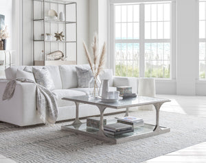 Lexington Artistica Home Bond Street Square Cocktail Table - Upscale Iron Design With Unique Tempered Glass Shelf And Artistry Silver Leaf Wood 2362-947