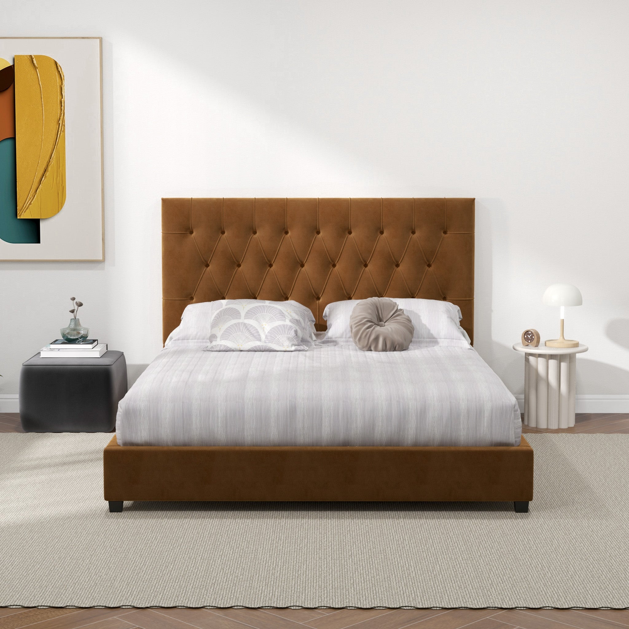 English Elm Donald Platform Bed - Thumbnail 2
