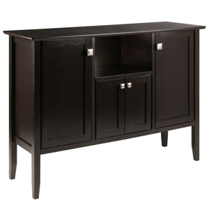Winsome Wood Melba Buffet Cabinet In Coffee Finish - Elegant Storage Solution For Dining & Living Spaces Coffee Composite Wood ,Metal 23646-winsome-wood