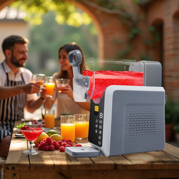 English Elm Slushie Machine with Compressor Led Display Frozen Margarita and Ice Cream Maker W2841P352642