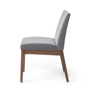 English Elm Christopher Knight Home® - DINING Chair with Upholstered Fabric Seat and Sleek Wood Legs — Compact Modern Comfort & Style DARK GREY 58924.00DGY