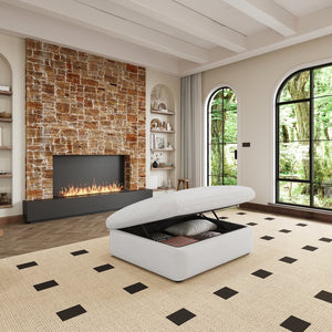 English Elm Cloud Modular U-Shaped Sectional Sofa With 2 Storage Ottomans – Luxurious Comfort For Living Spaces W2824S00013