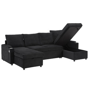 English Elm Swivel Barrel Accent Chair Chenille Tufted Round Club Seat for Living Room Lounge Black N719S002190B