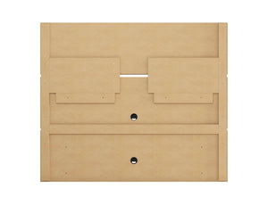 Manhattan Comfort Vernon Mid-Century Modern Floating Entertainment Center Rustic Brown 236BMC9