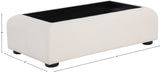 Diana Cream Coffee Table 236Black-C Meridian Furniture