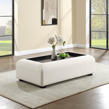 Diana Cream Coffee Table 236Black-C Meridian Furniture