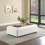 Diana Cream Coffee Table 236Natural-C Meridian Furniture