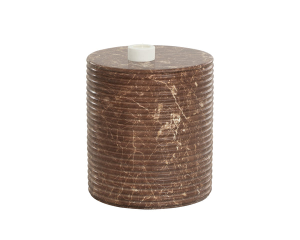Sunpan Riva Stool - Stunning Hand-finished Concrete Design With Brown And Beige Marble Effect For Style Brown Concrete 111919