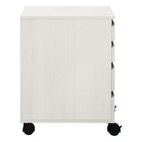 OSP Home Furnishings Holly Mobile Storage Cart White Oak