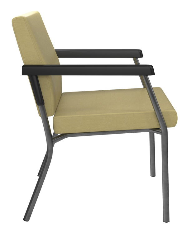 OSP Home Furnishings Bariatric Guest Chair with Reinforced Metal Frame and Plush Pu Padded Seat for Medical Lobbies BC9601-K002