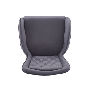 English Elm Christopher Knight Home® - 28.75inch Velvet Counter Height Stool Set of 2 with Tufted Back, Gold Frame & Foam Comfort, 265lb Gray N762P199823E