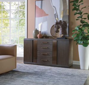 Lexington Andare Buffet with Solid Brass Hardware and Adjustable Shelving for Modern Living 2371-852