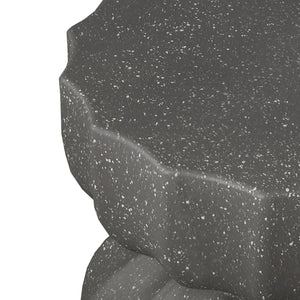 English Elm 13" Modern Outdoor Indoor Waterproof Cement Side & Coffee Table Set, Durable 265lb Capacity Patio Seating Grey W757P332043