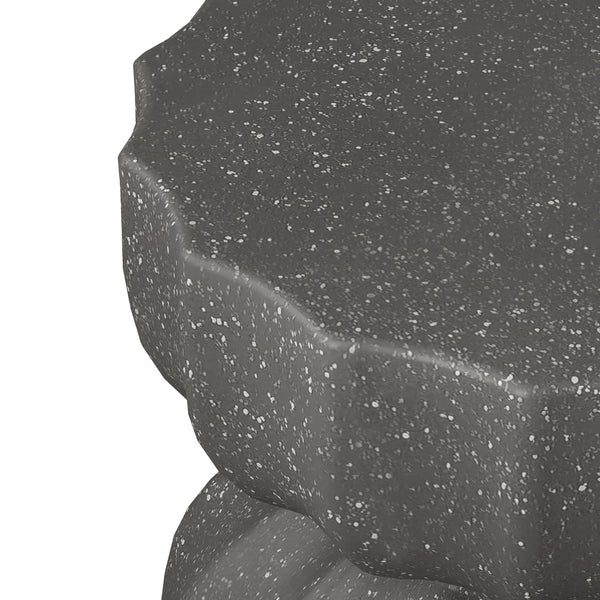 English Elm 13" Modern Outdoor Indoor Waterproof Cement Side & Coffee Table Set, Durable 265lb Capacity Patio Seating Grey W757P332043