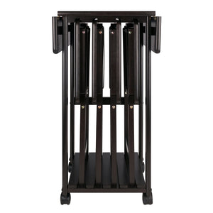 Winsome Wood Sophia 5-piece Snack Table Set - Stylish Drop Leaf Design, Easy Storage & Mobility For Entertaining Coffee Solid ,Composite Wood 23720-winsome-wood