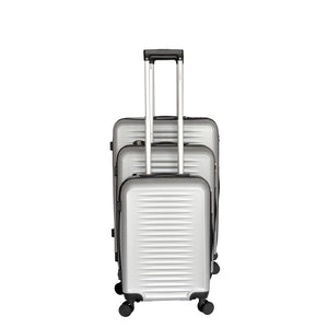 English Elm 2025 Hardshell Abs 3 Piece Luggage Set Matte Spinner Wheels Combo Lock Travel Beige+Silver Gray W2710P417749