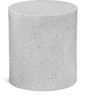 Terrazo End Table 237White-E Meridian Furniture