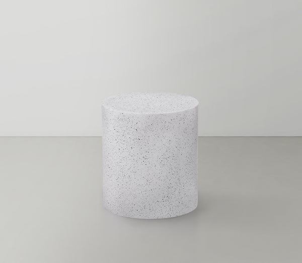 Terrazo End Table 237White-E Meridian Furniture