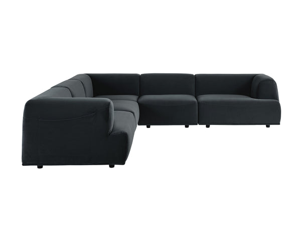 Sunpan Darren Modular Sectional - Creative and Stylish Seating Solution for Modern Living Spaces Today! Corner Chair - 38W x 38D x 26H