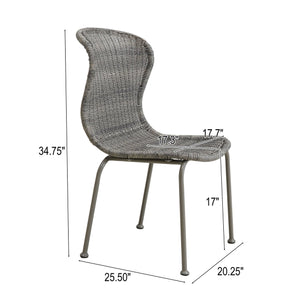 English Elm Christopher Knight Home® - BOHO Grey Rattan Chairs N776P268036G