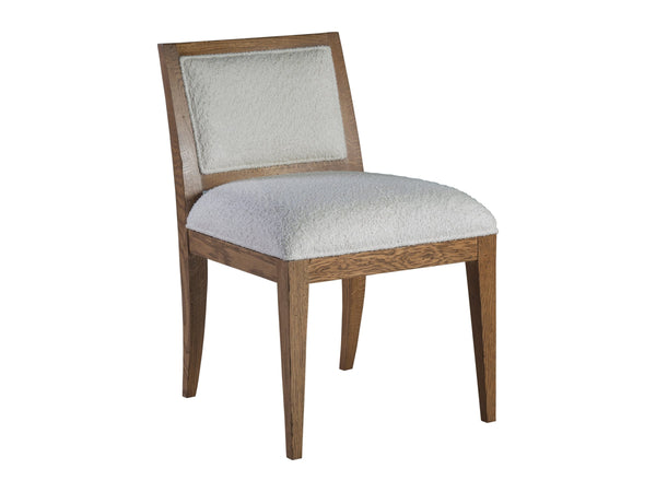 Lexington Barnaby Solid Oak Dining Chair with Chenille Upholstery and Antiqued Champagne Accents 2380-880-01