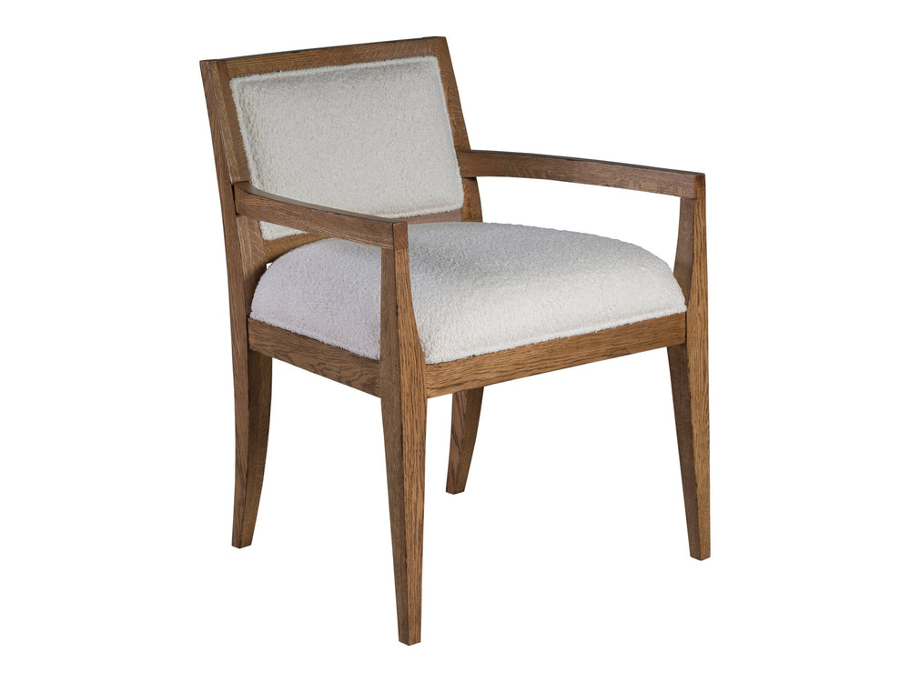 Lexington Barnaby Upholstered Accent Chair Solid White Oak Frame Chenille Living Room Seating 2380-881-01
