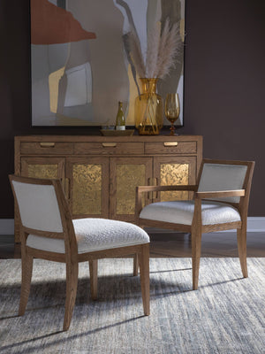Lexington Barnaby Upholstered Accent Chair Solid White Oak Frame Chenille Living Room Seating 2380-881-01
