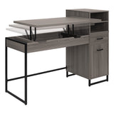 OSP Home Furnishings Hagney Lane Sit-To-Stand Desk Farm Oak