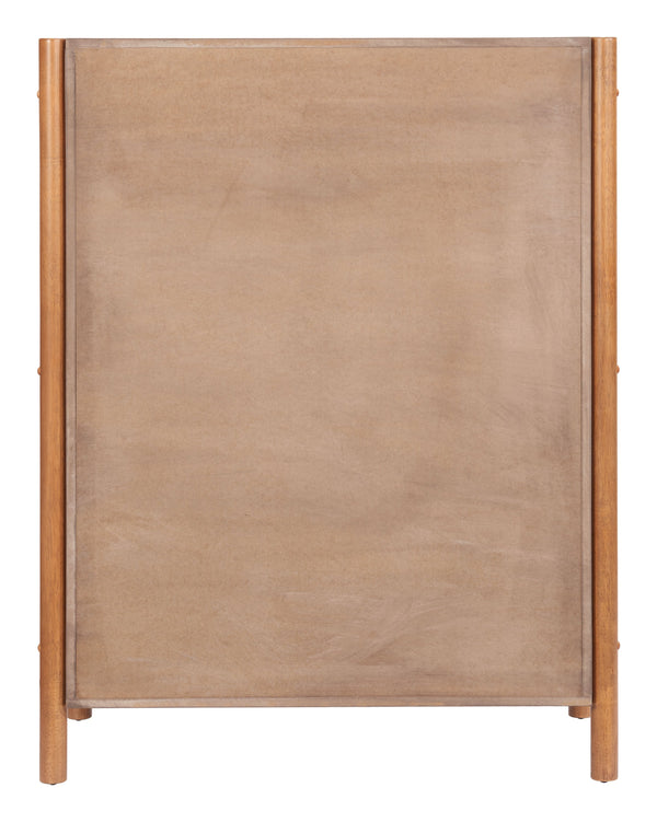 Zuo Modern Beleza Dresser - Premium Rubberwood Construction With Modern Design, Perfect For Stylish Storage Solutions Walnut Rubberwood 110658-zuo-modern