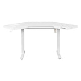 OSP Home Furnishings Stealth Sit-to-Stand Electric Heigh White