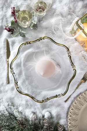 English Elm 8 Pack Plastic Charger Plates, 13" – Elegant Table Decor For Events, Durable & Reusable Design! W2078P285452