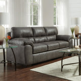 English Elm Tirana Contemporary 2- Piece s Living Room Set, Fabric Pillow-Top Arm Sofa and Loveseat, Sequoia Ash