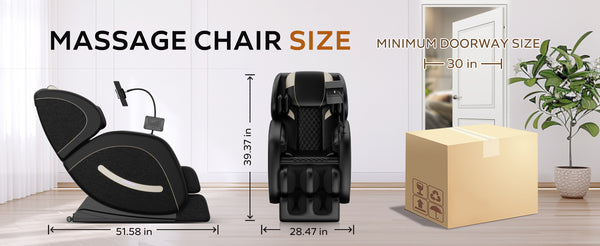 English Elm Massage Chair Recliner For Ultimate Relaxation - Zero Gravity, Full Body Air Pressure Therapy W1875P224671
