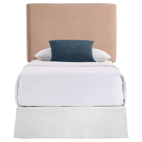 English Elm Blush Plush Upholstered Twin Headboard Art Deco Glam Bedroom Focal Accent B062P153889