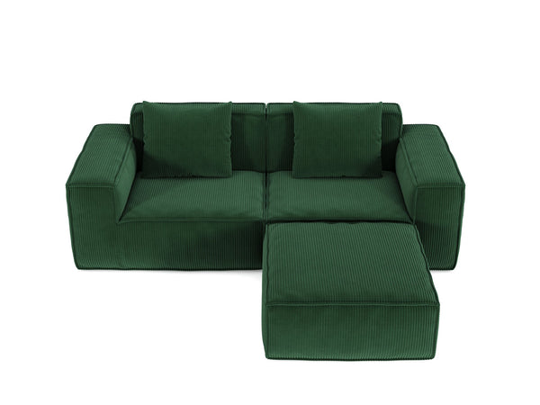 English Elm Modular Modular Sofa - Transformable Oversized Sofa Bed In Soft Corduroy Cloud Velvet Fabric For Versatile Comfort W3147S00028