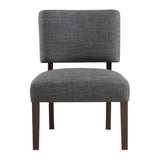 OSP Home Furnishings Jasmine Accent Chair Charcoal