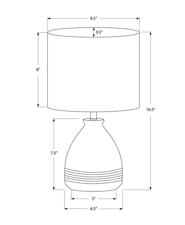 English Elm Lighting, Modern 17" Cream Ceramic Table Lamp With Textured Beehive Base & Ivory Drum Shade B2710P221300