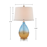 510 Design Cortina Casual Ombre Glass Table Lamp, Set of 2 5DS153-0031 Blue