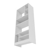 Manhattan Comfort Valenca Mid-Century Modern Bookcase White 23AMC6