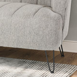 Christopher Knight Home® - Noble House - Lupine Modern Fabric Loveseat with Hairpin Legs