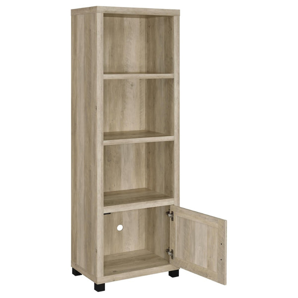 English Elm Arnaud Matte Black 3 Piece Entertainment Center with Media Towers for Living Room B062S01766