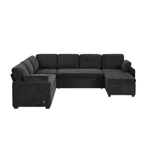 English Elm Swivel Barrel Accent Chair Chenille Tufted Round Club Seat for Living Room Lounge Black N719S002380B