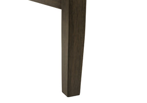 English Elm Dining Chair Set of 2 Tufted Brown Fabric Grey Wood Frame Transitional Seating B2710P461769