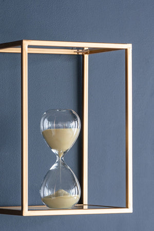 English Elm Set Of 2 Ferdinand 30-Minute Hourglasses - Elegant Bisque Sand Timers For Home & Office Decor W2078P278114-GIGA