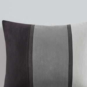 English Elm 7 Piece Faux Suede Comforter Set In Modern Black & Grey For Cal King - Cozy, Hypoallergenic & Stylish! B03597217